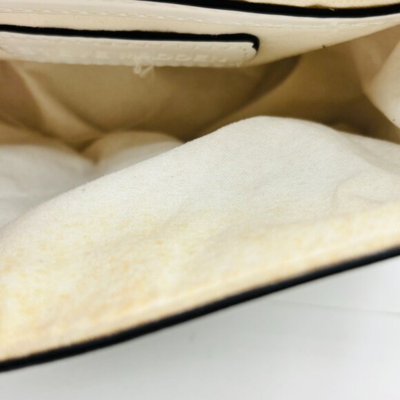 Steve Madden White Patent Leather Effie Crossbody Shoulder Bag Colorblock - Picture 7 of 8